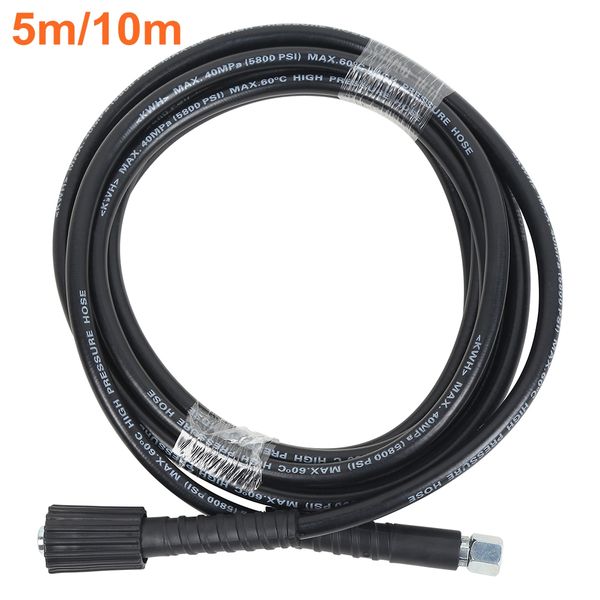 

5m 10m 2320psi high pressure water pipes cleaning hose for karcher car washer vehicle garden washing tool spray gun connection