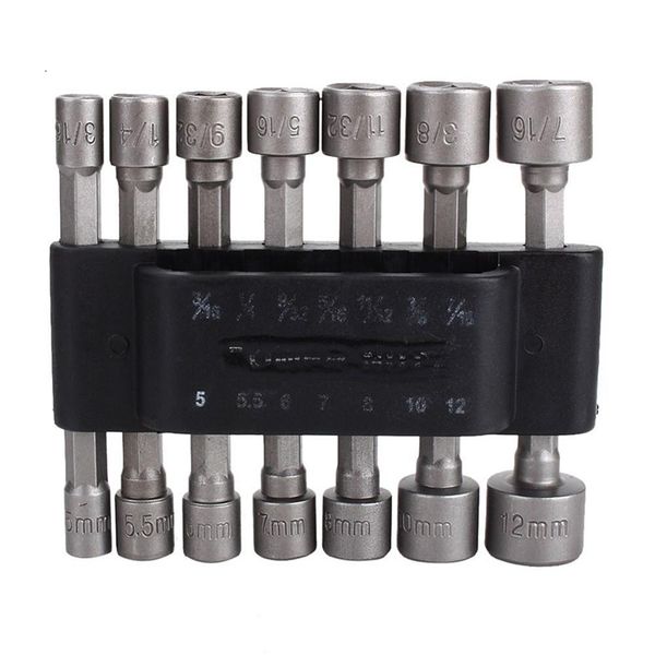 

14pcs/set power nut driver spanner set inner hexagon sleeve socket wrench multifunctional hex shank kit wrench hand tool set