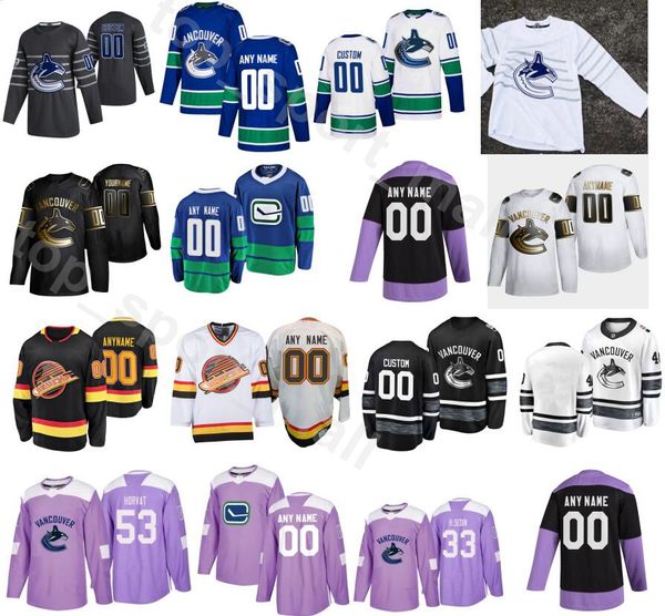 

custom name vancouver canucks fights cancer 23 alexander edler jerseys hockey 17 josh leivo 88 adam gaudette 57 tyler myers 8 chris tanev, Black;red