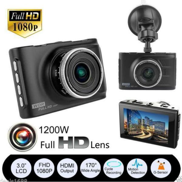 

3" hd 1080p portable lcd car dvr dash camera g-sensor vehicle video recorder mic adas security reminder