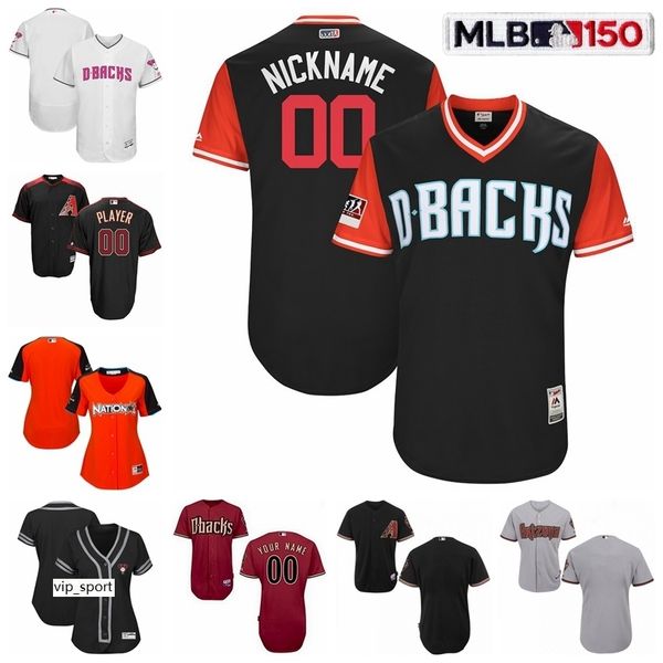 

baseball 53 christian walker jerseys 41 wilmer flores 1 jarrod 18 carson kelly 15 ildemaro vargas 21 zack greinke custom flexbase, Blue;black