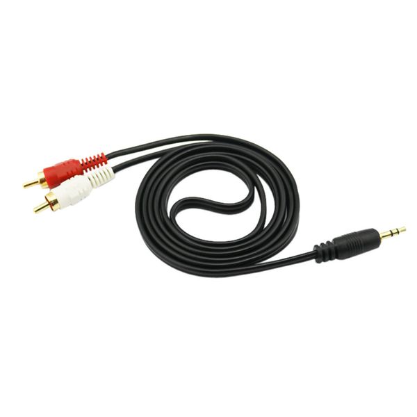 

1.5m aux 3.5mm stereo male to 2 rca y for ipod mp3 professional made audio cable y10