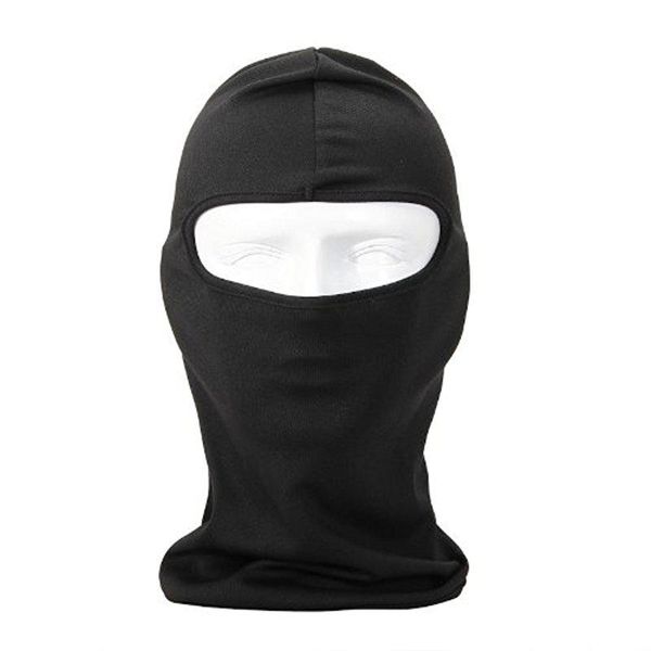 HobbyLane Uherebuy Motorrad Radfahren Sport Lycra Sturmhaube Vollgesichtsmaske für Sonnenschutz UV-Schutz (Schwarz) Günstig