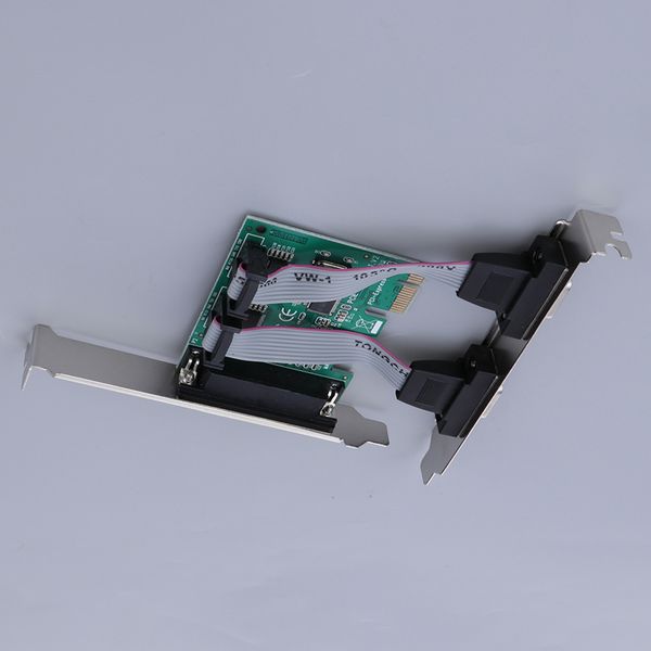 

pci-e 2 port serial card 9pin female port adapter converter for windows xp