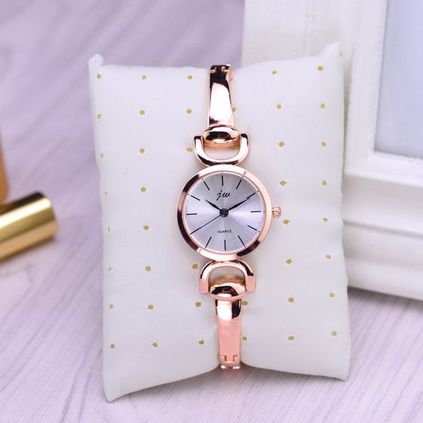 

fashion jw brand watch women gift luxury stainless steel wrist watches woman casual bracelet clock lady quartz relogio, Slivery;brown
