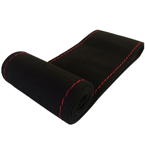 

car microfiber steering wheel cover with thread needles diy sewing 38cm tools