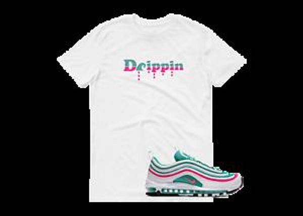 

Rock 97 ЮЖНЫЙ ПЛЯЖ МАЙАМИ БЕЛЫЙ КИНЕТИЧЕСКИЙ ЗЕЛЕНЫЙ РОЗОВЫЙ Футболка "Drippin"