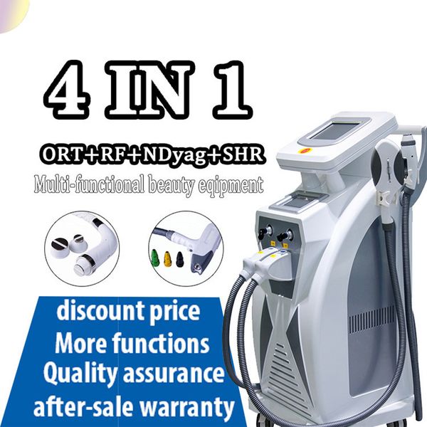 

2018 vertical multifuctional ipl laser hair removal machine for opt hair removal rf face lifting nd yag laser tattoo removal