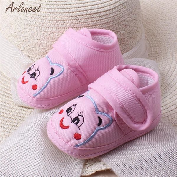 

2019 baby shoes first walker cotton fabric animal prints hook & loop shoes kids j27