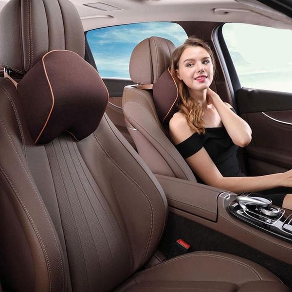 

the new soft durable comfortable car seat headrest neck support memory cotton soft breathable pillow cushion