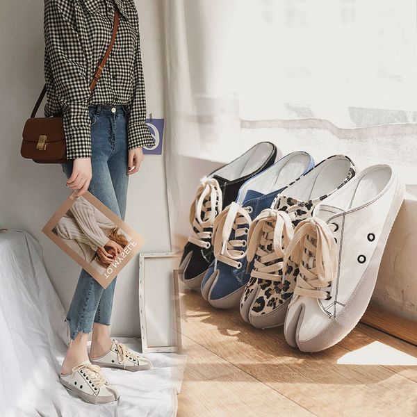 

summer shoes ladies casual female sneakers slip-on round toe 2020 leopard slip on cross new solid slip-on basic fabric lace-up, Black