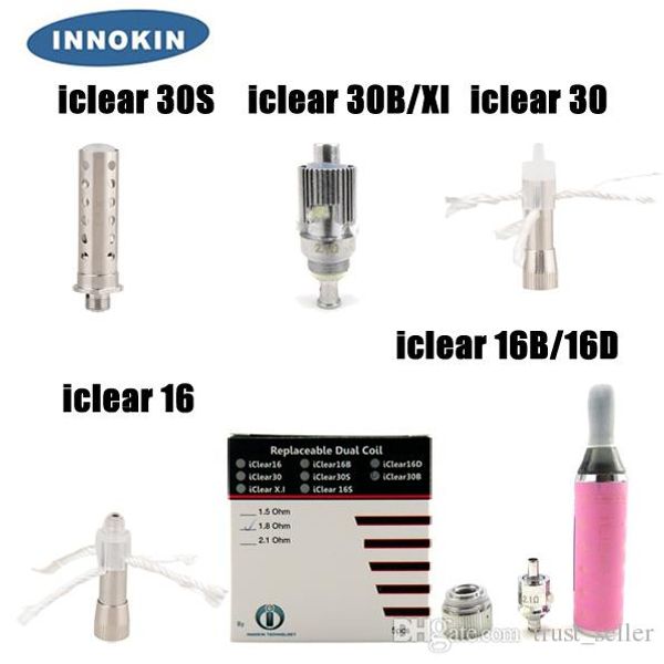 

Authentic Innokin Dual coils Atomizer Replacement core Head for iClear 16 16B 16D 30 30S 30B X.I Tank