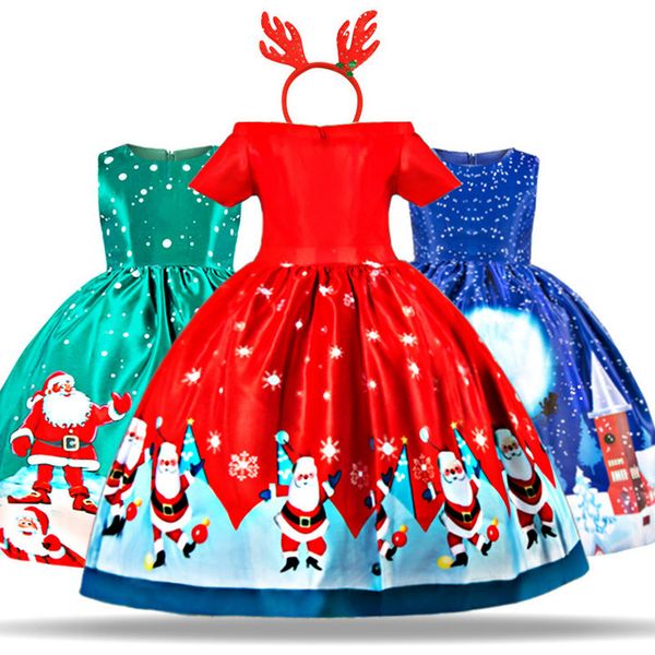 

1pc 8 color girls christmas halloween pumpkin printing dress baby girl dresses party princess dresses tutu dress children clothing, Red;yellow