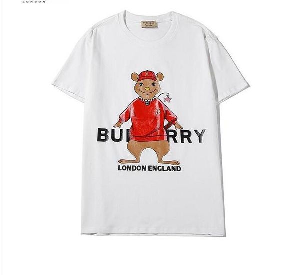 

2020 luxury mens designer t shirt fashion mens casual short sleeve men women designer letter print tees 04, White