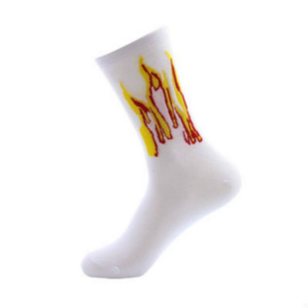 

men women designer socks fashion wind flame socks street hip-hop skateboard cotton long hose couple luxury basketball stocking wholesale, Black