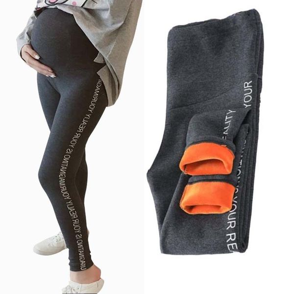 

maternity leggings winter increase cotton clothes long support abdomen pants korean clothing trousers for pregnant women -xxxl, Blue