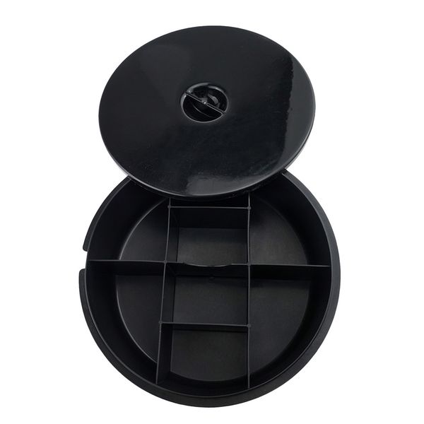 

4 compartments fishing lure bait storage box black 8inch boat fishing tackle
