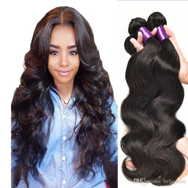 8a Peruvian Virgin Hair Weave Body Wave Bundles Cheap Human Hair
