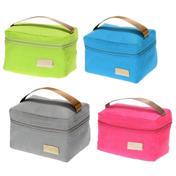 

новых путешествия оксфорд фольга изолированного cooler теплового пикник сумка водонепроницаемого tote обед сумка для детей взрослых mv66, Blue;pink