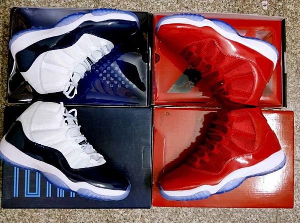 

with box 11 11s midnight navy win like 82 gym red win like 96 men women basketball shoes spors sneakers