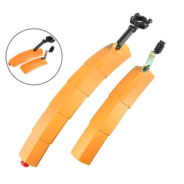 

bike fenders mudguard for mountain road bicycle front pvc materialrear 2pcs adjustable retractable bicycle mudguard set h7jp