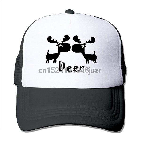 

unisexdeer animal mesh hats 3d print canvas baseball caps adjustable, Blue;gray