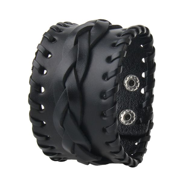 

the manufacturer directly sells european and american leather bracelets with personality ropewearing fashionable mens and womens bracelets h, Golden;silver