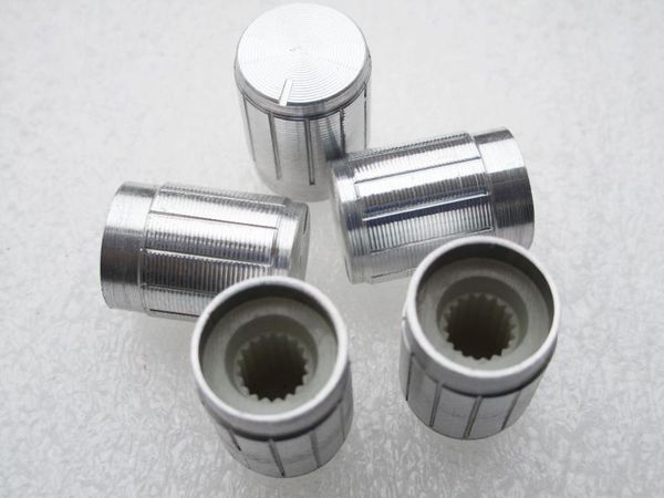 

aluminum metal potentiometer knob silver 6mm aperture size 12x17mm