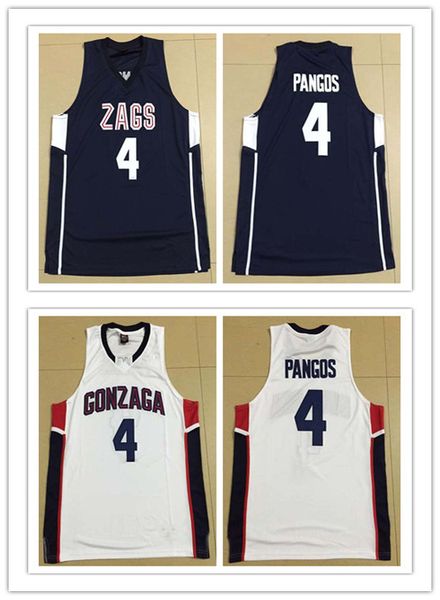 

на заказ # 4 kevin pangos gonzaga бульдоги колледж мужчина женщины молодежные баскетбольные майки размер s-5xl любое имя номер, Black;red