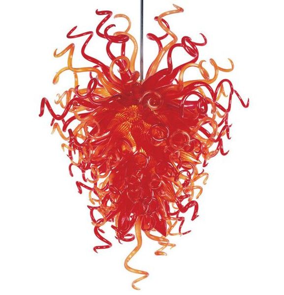 

livingroom decorative hand blown glass chandelier dale chihuly european style led light source hanging art glass pendant lamps