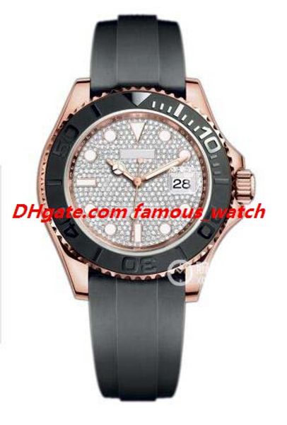 

luxury watch 2019 new 40mm everose gold mens strap watch date 116655 automatic fashion men's watches wristwatch, Slivery;brown