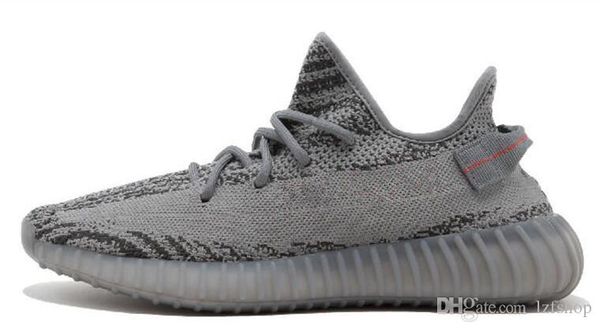 

new kanye west bred black red white semi frozen blue tint zebra cream white beluga 2.0 running shoes blue tint sports trainers sneakers