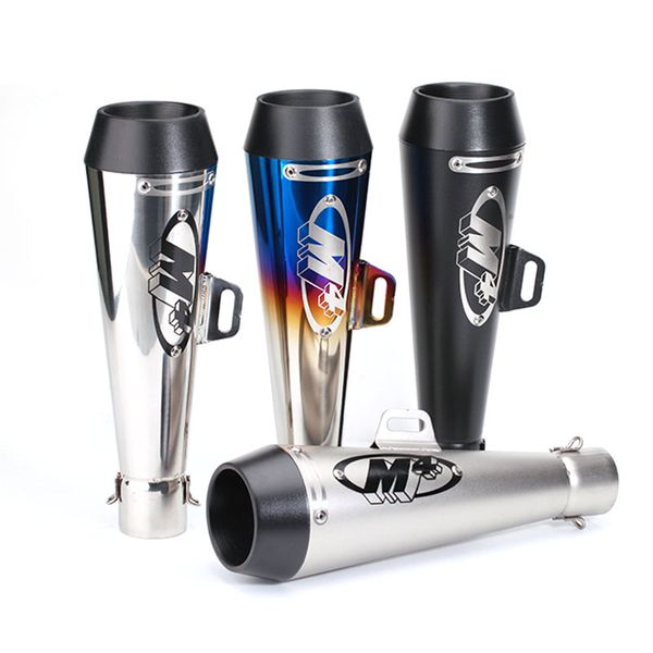 

51 мм универсальный мотоцикл выхлопная труба moto escape gp для m4 выхлопной мотокросс грязи велосипед крест atv dit гоночный велосипед