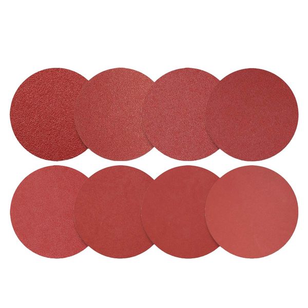 

100pcs 6-inch psa sanding discs, self adhesive back, assorted sandpaper
