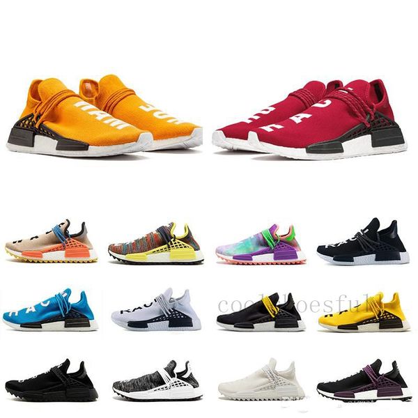 

2019 human race pharrell williams men's & women's mc tie dye solar pack mother designers fashion sport shoes with box awe-f5