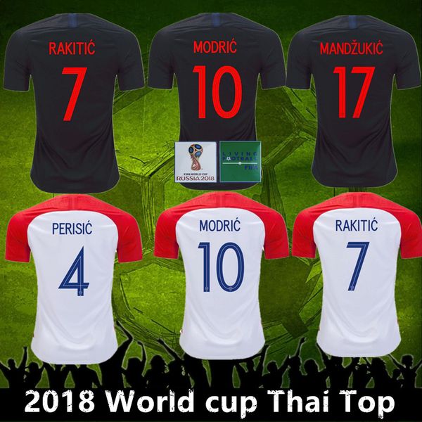 

Thai 2018 world cup vida rebic rakitic hrvat ka lovren croadia occer jer ey luka modric voetbal croazia football hirt mandzukic, Black;yellow