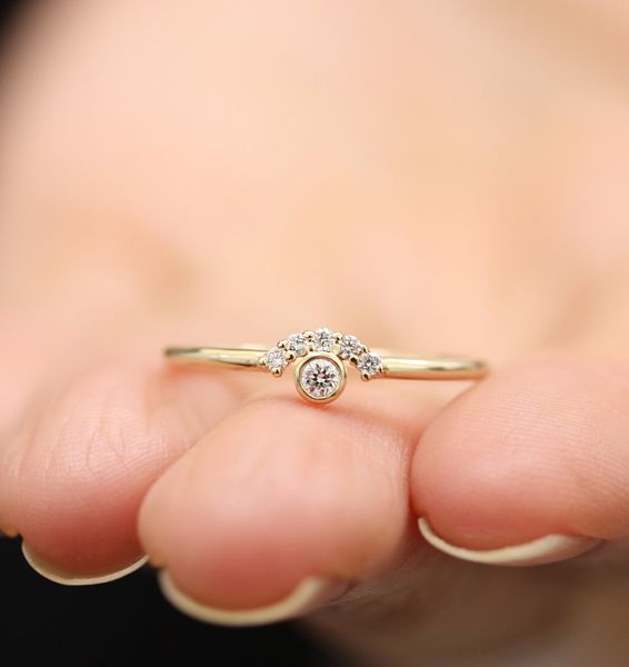 

concise ma'am 14k ring ornament take the hand decorate, Silver