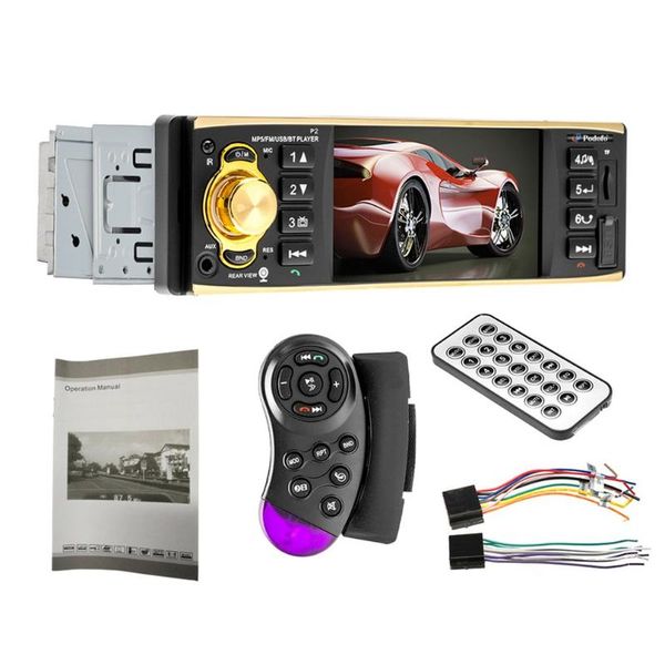 

universal 4019b design car 4.1 inch car radio 1din audio stereo mp5 player fm station wireless backcam player
