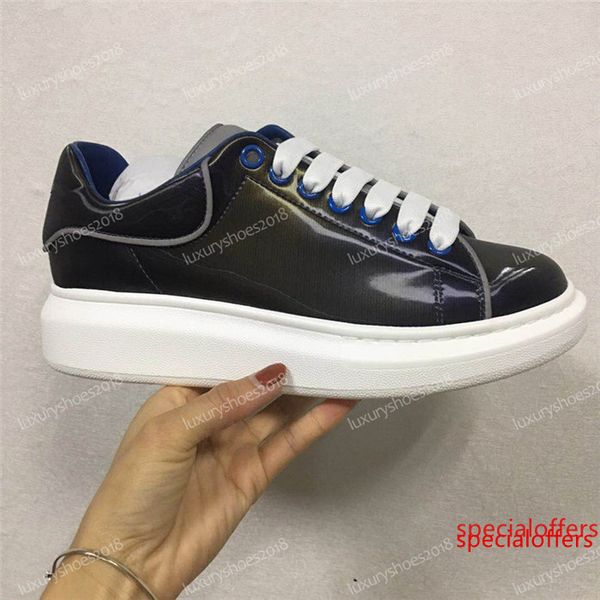 

2019 новых людей женская повседневная обувь кроссовки классический цвет лоскутная платформа кожа теннис престижный модельер обувает тапки ch, Black