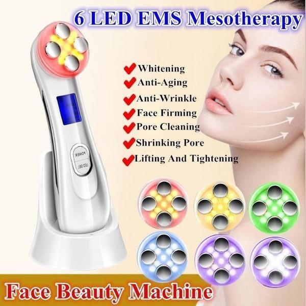 

mesotherapy electroporation rf radio frequency facial led pn skin care device face lifting tighten wrinkle removal eye care 3 colors