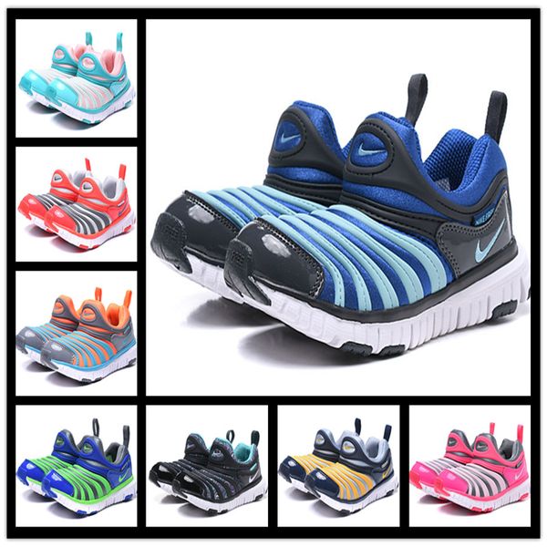 

new caterpillars dynamo ps mesh super soft bottom kids running shoes mesh summer breathable children toddler sneakers 22-35, Black;red