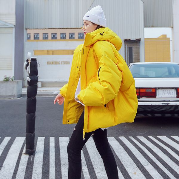 

puffer jacket 2019 winter coats and jackets women plus size winter jacket women fashion female coat thick, Black