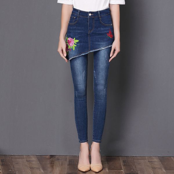 

зимний Ѭакол бка дизайнеѬ нове лаиной кани женки ви ђзкие джин, Blue