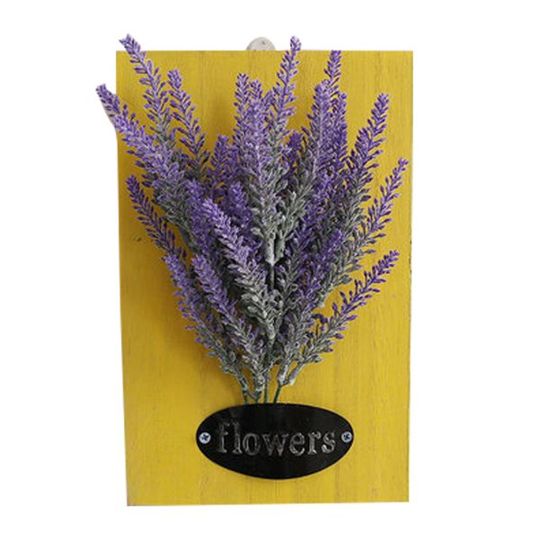 

background arrangement stable home decor living room indoor easy install artificial flower wooden board wall plant simulation