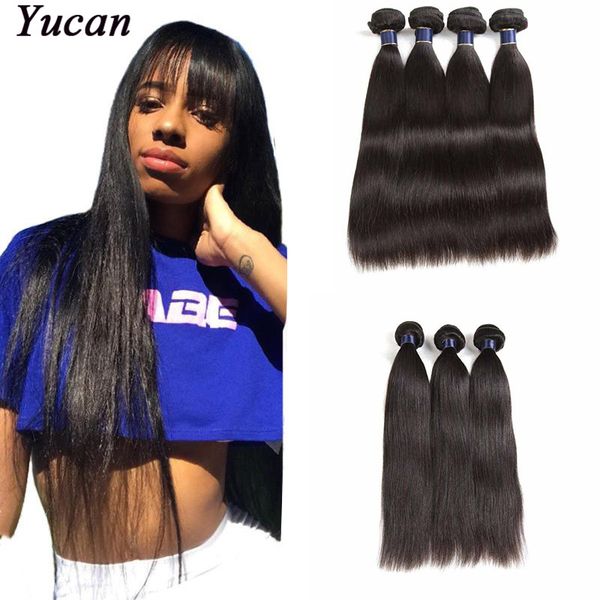 

cambodian straight hair unprocessed cambodian straight human hair weave 8a grade brazilian virgin human hair extensions dyeable, Black