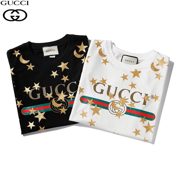 

gc designer men t shirt cotton breathable wild short sleeve sports comfortable t shirt private custom tide brand short sleeve, White;black