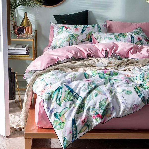 

svetanya egyptian cotton bedding linens floral printed sheet pillowcase duvet cover