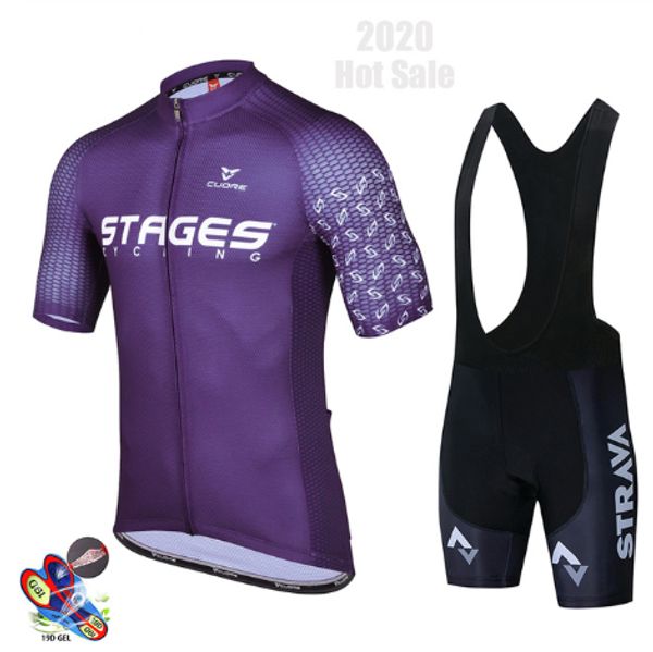 

cycling jersey 2020 pro team strava ropa ciclismo hombre summer short sleeve jerseys cycling clothing triathlon bib shorts suit, Black;blue