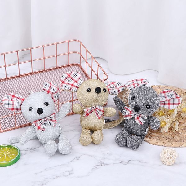 

kawaii cute soft mini rat plush cartoon animal small mouse keychain toy doll pendant stuffed hamster baby kids toy