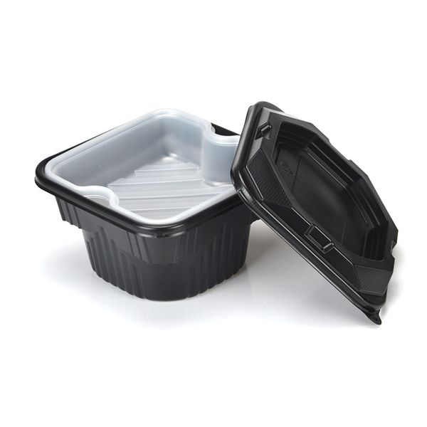 

disposable double layer take out containers with lid reusable plastic food storage bowl lunch boxes